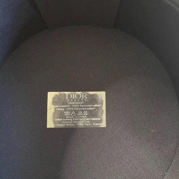 DIOR Beauty Vanity Case Round Makeup Bag With Mirror NEW! - Picture 6 of 7